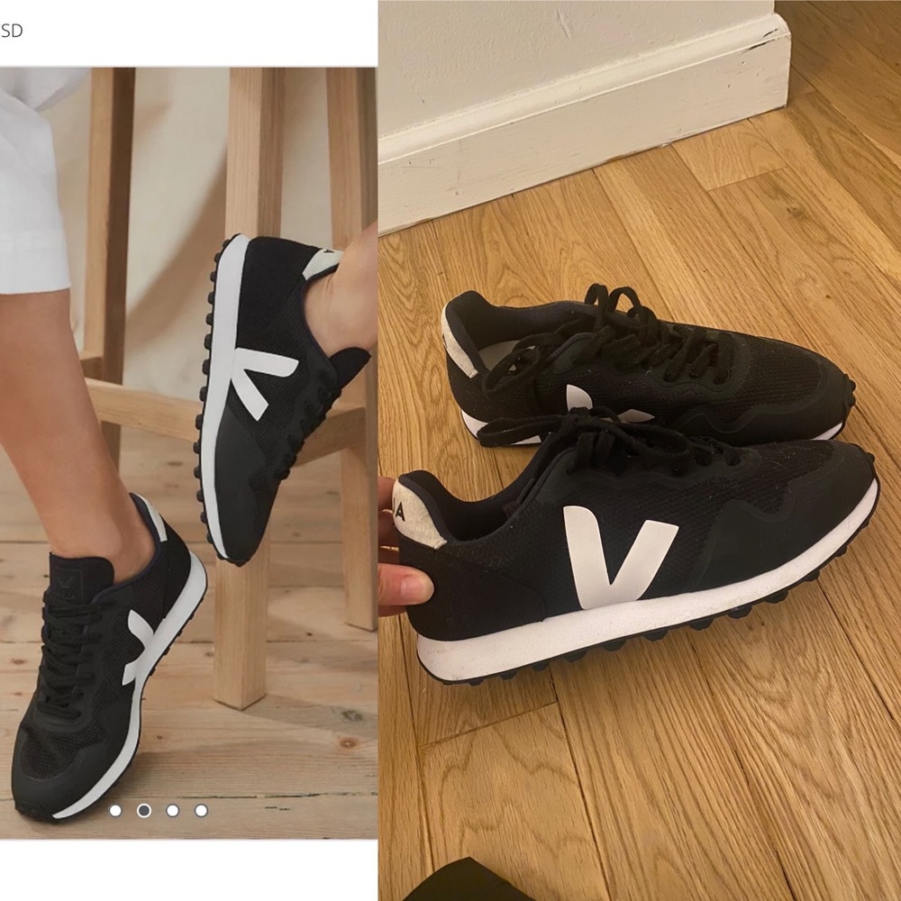 Veja black sneakers - never worn